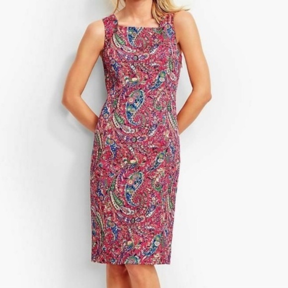 Talbots Dresses & Skirts - Talbots | Bonaire Paisley Print Sheath Dress - NWT
